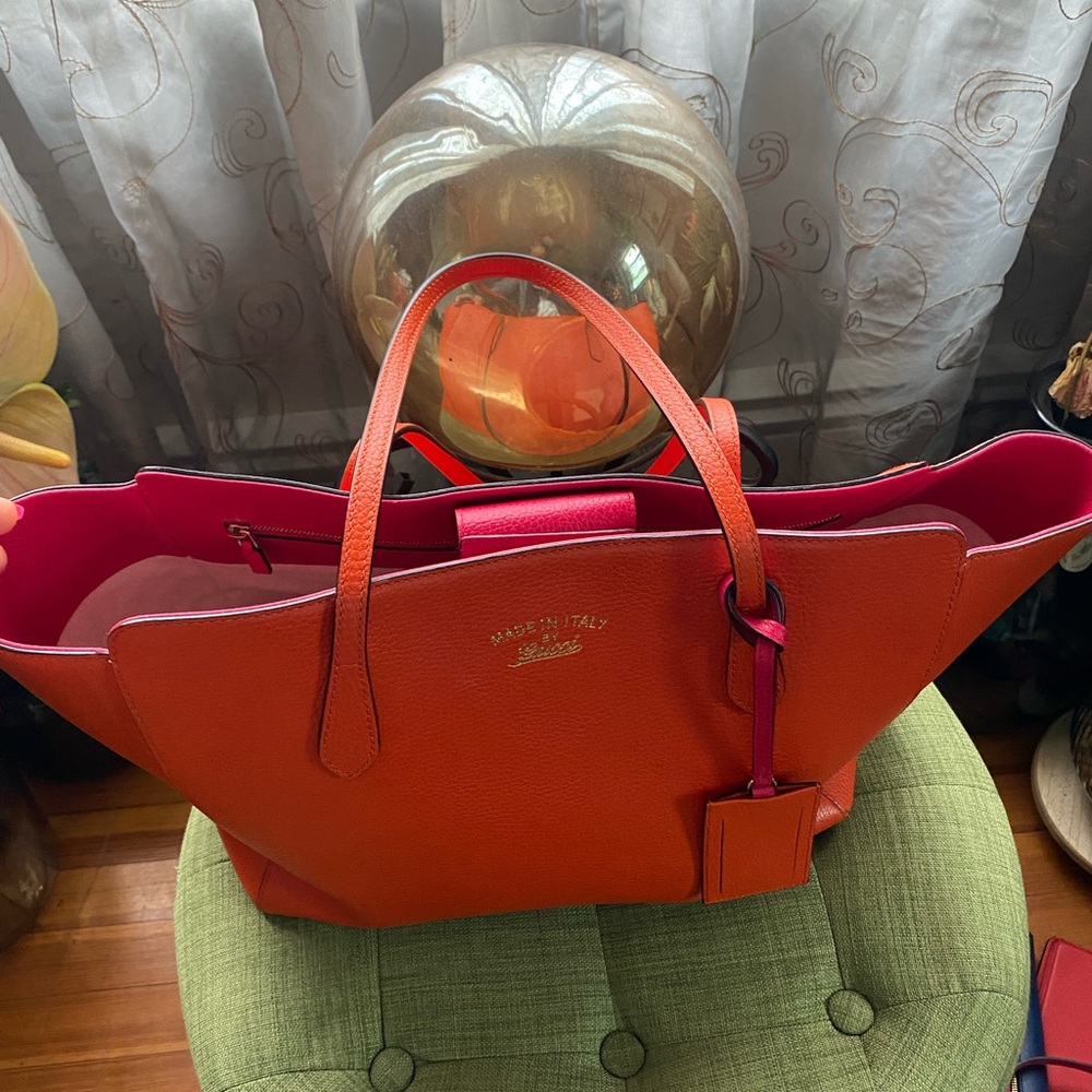 Gucci Orange/Pink Tote - Picture 7 of 12
